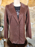 Brown Iridescent Blazer