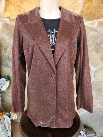 Brown Iridescent Blazer