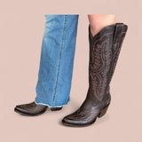 Casanova X Toe Western Boot- Rich Chocolate