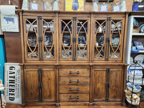 White Pine China Hutch