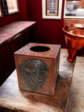Buffalo Tooled Leather Bathroom Decor