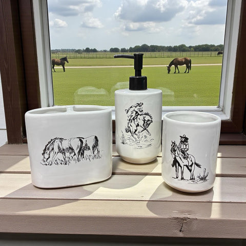 Ranch Life 3 Piece Bathroom Set
