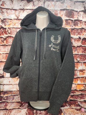 Horseshoe Stitch Zip Hoodie