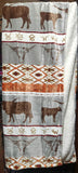 Longhorn Plush Throw