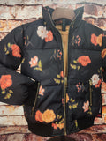 Girl's Floral Puffer Jacket
