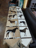 5 Panel Cowhide Table Runners