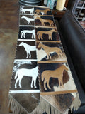 5 Panel Cowhide Table Runners