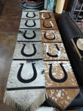 5 Panel Cowhide Table Runners