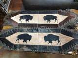 Mini Buffalo Cowhide Table Runner