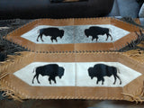 Mini Buffalo Cowhide Table Runner