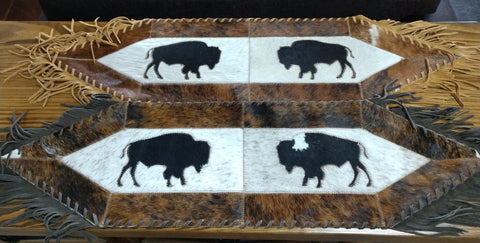 Mini Buffalo Cowhide Table Runner