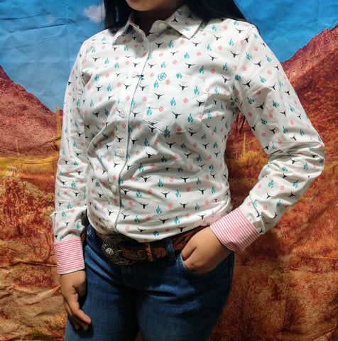 Ariat Kirby LS- Steer Garden