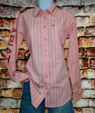 Ariat Team Kirby LS- Mauve Stripe