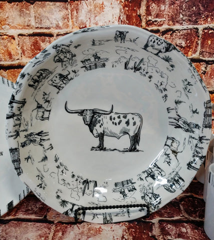 Ranch Life Melamine Serve Bowl and Platter