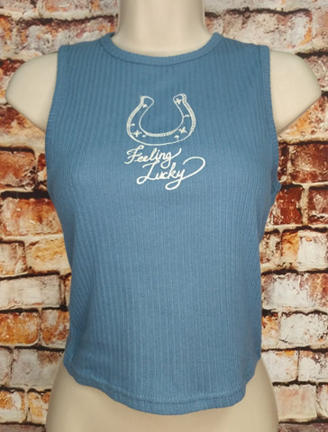 Feeling Lucky Ribbed Tank