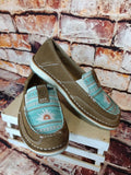 Cruiser Sendero- Tan Suede/ Turquoise Boquillas