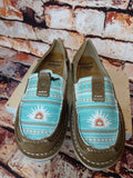 Cruiser Sendero- Tan Suede/ Turquoise Boquillas