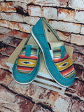 Cruiser- Teal Suede/ Turquoise Serape