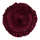 Stella Faux Silk Velvet Pillow- Round
