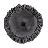 Stella Faux Silk Velvet Pillow- Round