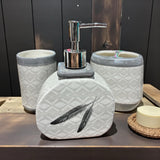 Feather 3 Piece Bathroom Set