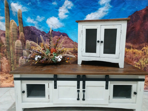 Slide Barn Door Coffee Table Set