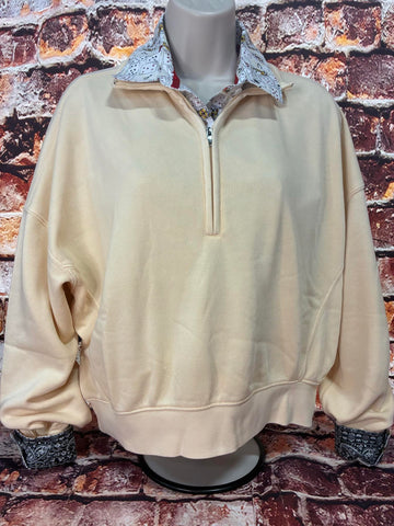 Butter Yellow Cropped Pullover