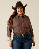 Ariat Kirby LS- Light Mahogany Stripe