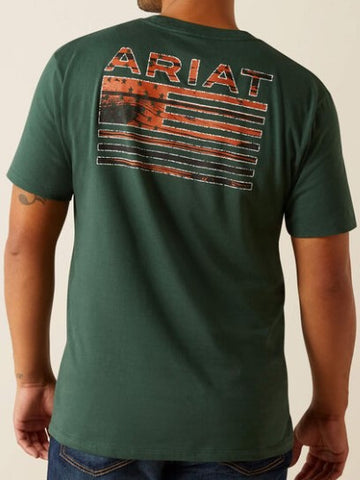 Rustic Wood Flag Graphic Tee