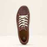 Ariat Skylar Platform Sneaker- Brown Floral Emboss