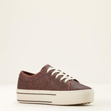 Ariat Skylar Platform Sneaker- Brown Floral Emboss