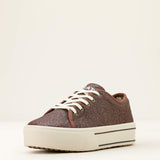 Ariat Skylar Platform Sneaker- Brown Floral Emboss