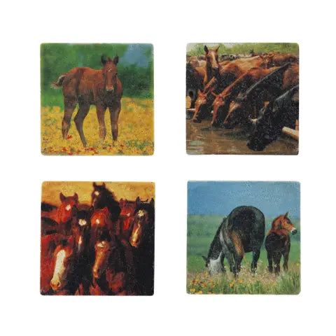 Western Horse Stone Coasters