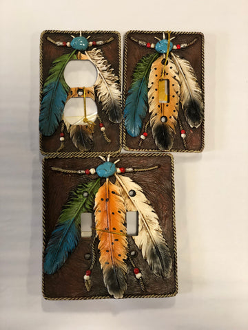 Feather Wall Plates