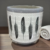 Feather Waste Basket