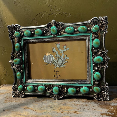 Turquoise Stone 4x6 Photo Frame