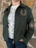 Rodeo Olive Suede Zip Jacket