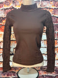 Fitted Mock Neck Long Sleeve