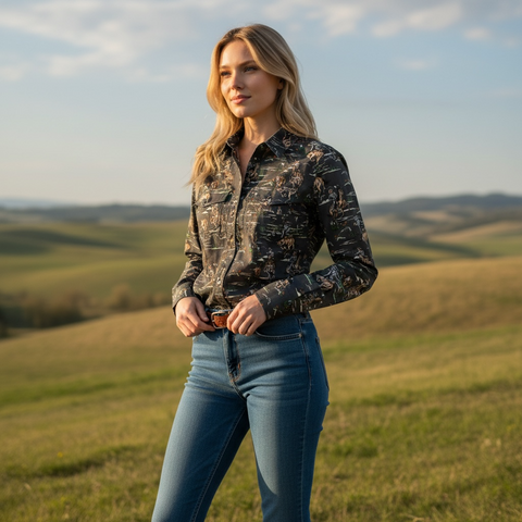 Vintage Western Snap Long Sleeve