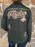 Rodeo Olive Suede Zip Jacket