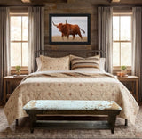 Maverick Longhorns Reversible Quilt Set