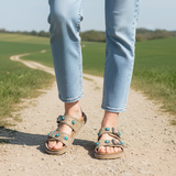Connie Turquoise Sandal