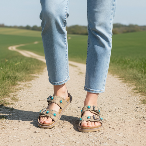 Connie Turquoise Sandal