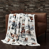 Ranch Life Duffle Bag Sherpa Throw