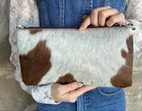 Blue Southwest Cowhide Crossbody
