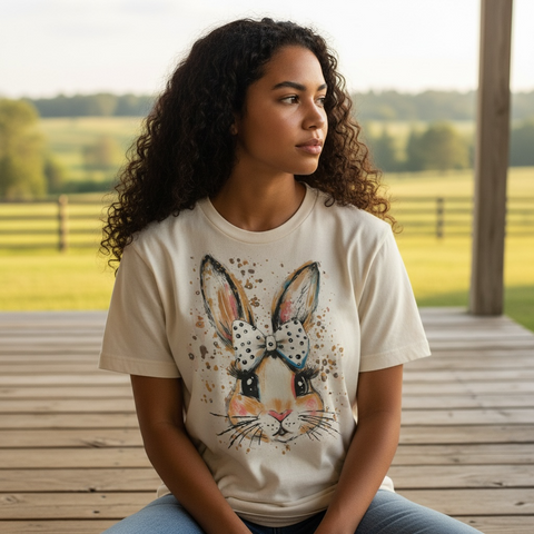 Coquette Bunny Bling Tshirt