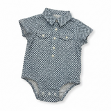 Baby Boy Short Sleeve Western Snap Bodysuit