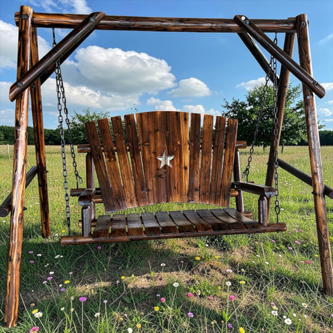 A-Frame Char Log Swing