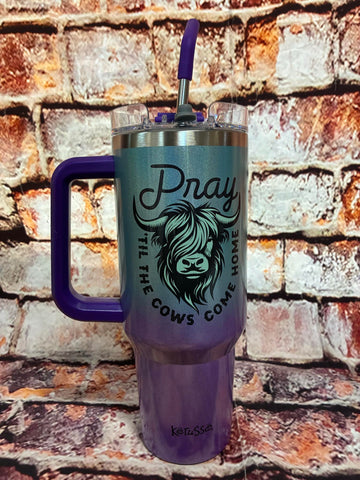 Highland Cow 40 oz Tumbler