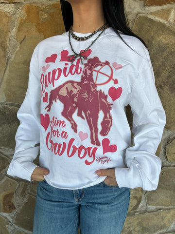Cupid Cropped Sweatshirt